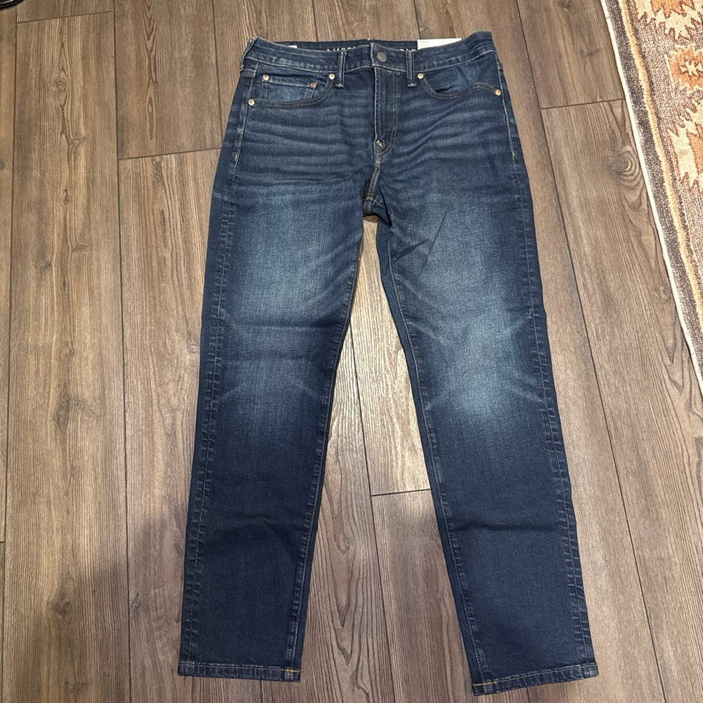 American Eagle Outfitters Dark Blue Straight Jeans